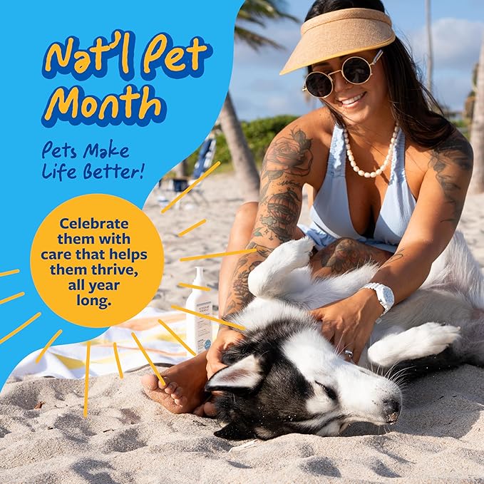 Veterinary Formula Flea and Tick Shampoo for Dogs and Cats, 1 Gallon – Dog and Cat Flea Shampoo with Pyrethrum to Kill Fleas, Ticks On Contact – Cleanses and Exfoliates