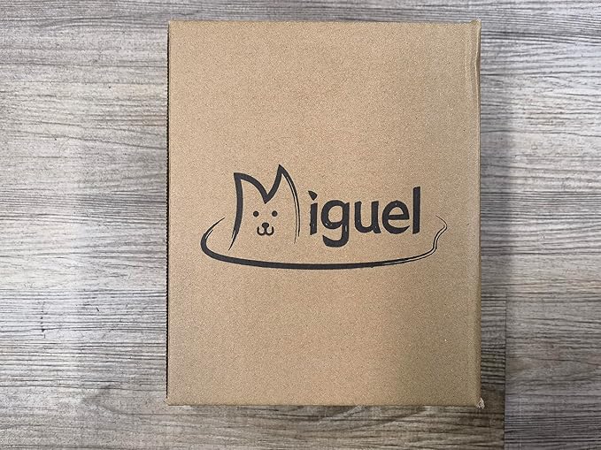 Miguel Washable Cat Beds for Indoor Cats, Easy to Wash Small Pet Sofa with Removable Cushion, Rectangle Bolster Kitten Bed with Anti-Slip Bottom, Brown 18 Inch