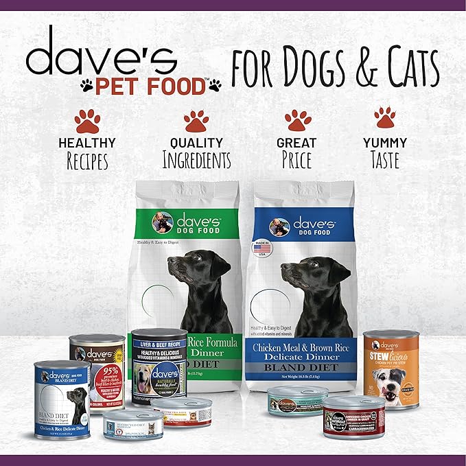 Dave's Pet Food Kidney Care Dog Food (Tuna Pate), New Recipe! Wet Renal Dog Food, Low Phosphorus, Renal Kidney Support, Vet Formulated, 5.5 oz, (12 Pack)