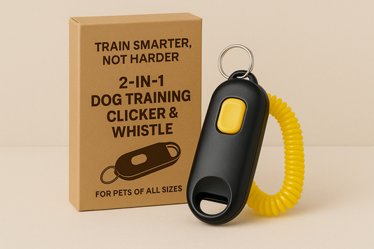Train Smarter, Not Harder: 2-in-1 Dog Training Clicker & Whistle for Pets of All Sizes
