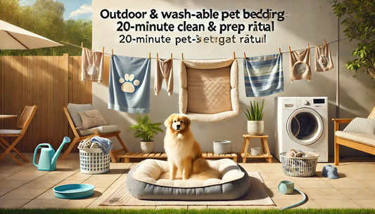 Outdoor & Wash-able Pet Bedding Reset: 20-Minute Clean & Prep Ritual