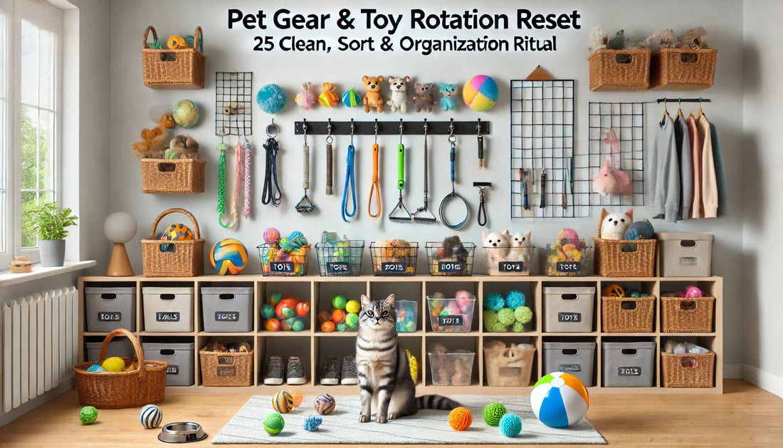 Pet Gear & Toy Rotation Reset: 25-Minute Clean, Sort & Organization Ritual