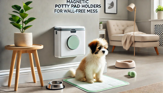 Magnetic Potty Pad Holders for Wall-Free Mess
