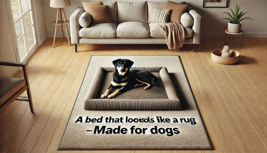 A Bed That Looks Like a Rug — Made for Dogs