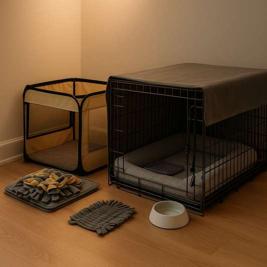 The Gentle Den: A 21-Day Compassion-First Crate Training Blueprint (Gear, Rituals & Troubleshooting) | FurrHavens