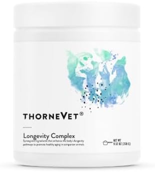 ThorneVet Longevity Supplement for Dogs & Cats - Powder Formula to Support Healthy Aging, Inflammation Balance, and Cellular Vitality – 90 Scoops