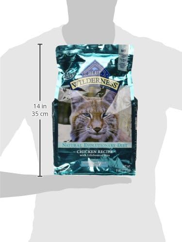 Blue Buffalo Wilderness High Protein Indoor Hairball Control Chicken Dry Cat Food for Adult Cats, Grain-Free, 5 lb. Bag