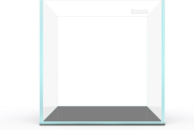 33 Gallon Cube Rimless Aquarium, Ultra Clear Low Iron Large Fish Tank, L19.7×W19.7×H19.7 Glass Thickness 8mm with EVA Foam Leveling Mat