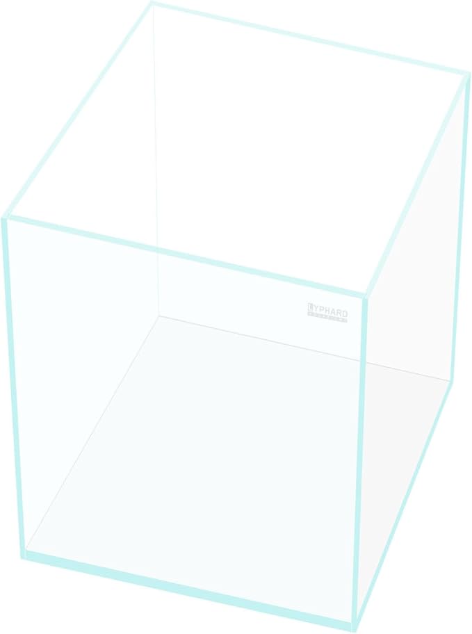 21 Gallon Rimless Aquarium Tall Tank, Ultra Clear Low Iron Big Fish Tank, L15.8×W15.8×H19.7 Glass Thickness 6mm with EVA Foam Leveling Mat