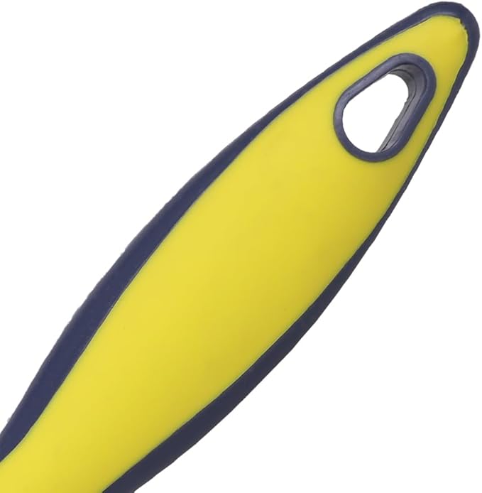 Rubber Pet Hair Removal Brush, Dogs Cats Hair Lint Remover Tool Massage Bath Comb Brush for Cleaning and Grooming (Yellow)