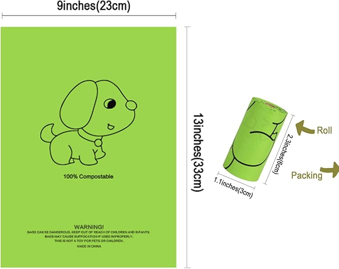 Petmolico Dog Poop Bag Holder Leash Attachment, Waste Bag Dispenser Zippered Pouch, Fits Any Leash, Includes Free Roll of Bags, 2 Packs - Pink Rose