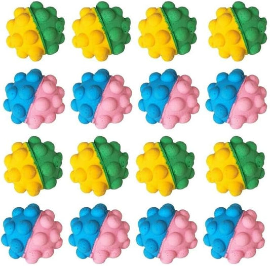 YnFag 16 Pack Foam Soccer Balls Cat Toys for Indoor Cat Balls (Featuring Different 16)