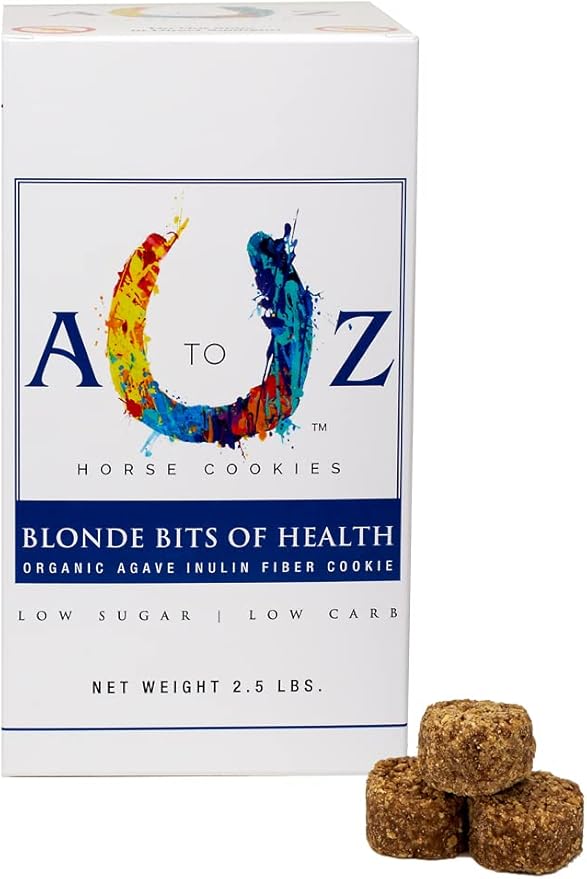 Horse Treats, Blonde Bits of Health, Low Carb/Sugar, A Softer Cookie, Wheat, Corn, Soy & Alfalfa Free, Made with Cinnamon & Agave, All Natural Ingredients, 2.5 lb