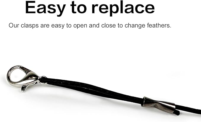 TTcat Cat Feather Wand Toys,Retractable Wand Toy with 4 Feather Refills, Interactive Cat Toy Kitten Toy for Indoor Cats to Play Chase Exercis