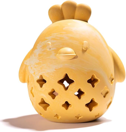 MewaJump Treat Dispenser Dog Toy Puzzle Rubber Chew Toys Treat Food Dispensing Toys for Teeth Cleaning Ball Interactive Enrichment Toys for Puppy, Small, Medium, Large Breeds - Not for Heavy Chewer