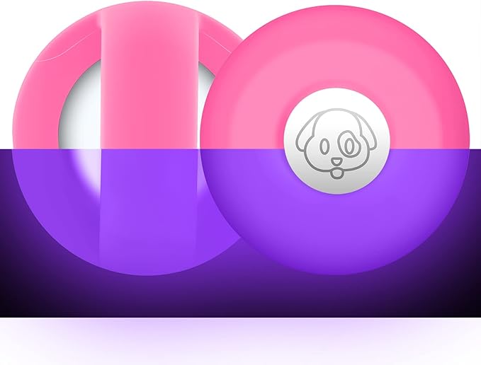 Airtag Holder for Dog Collar, Cibaabo Silicone Air Tag Case Cover Compatible with Apple Airtags for 0.8-1.2inch Cat Pet Collar Harness Loop