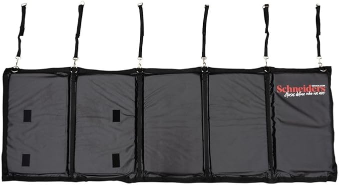 Schneiders Trailer Stall Wall Kick Pad Mat | High-Density Foam | Double PVC Vinyl for Horse Travel Safety | Color Black