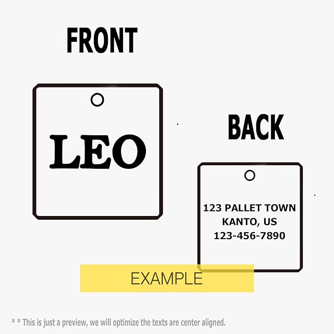 Premium 316 Surgical Grade Stainless Steel Personalized Dog & Cat ID Tags - Fun Shapes for Sporty Outdoor Pets - Custom Engraved Name & Info for Collar Accessories & Pet Necklaces Triangle