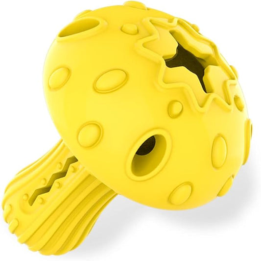 SCHITEC Dog Chew Toy for Large & Medium Dogs, Rubber Treat Dispensing Toy for Aggressive Chewers, Interactive Slow Feeder Tough Puzzle Toys Teeth Cleaning