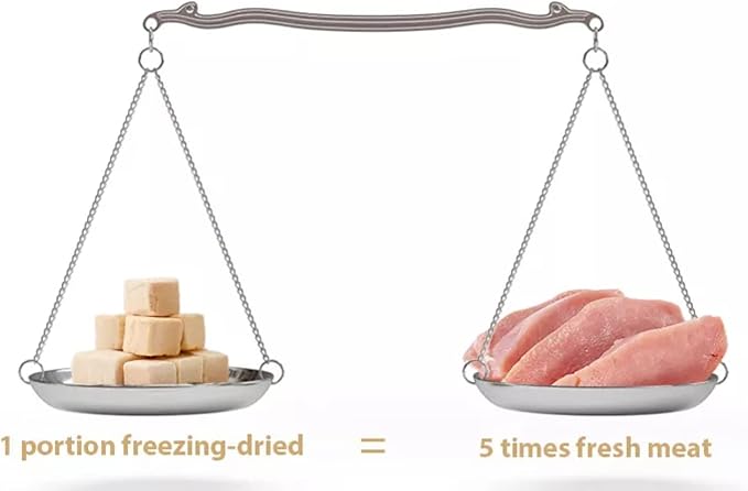 Organic Freeze Dried Dog & Cat Treats - Single Ingredient, Grain Free Food Toppers for Healthy Pets, No Fillers or Preservatives (1 Bag, Salmon)