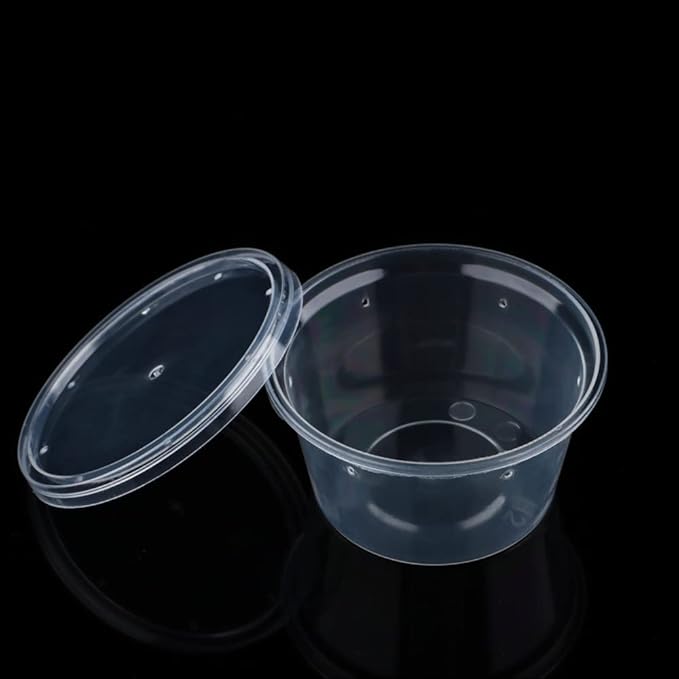 10 Pcs Spider Terrariums Breeding Box Small Round Hatching Container Acrylic Feeding Box for Spider Scorpion Centipede Insect