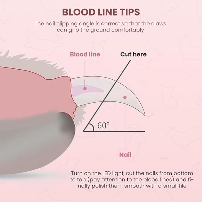 LED Pet Nail Clippers,Upgrade Cat Nail Clipper with Light,Cat Claw Trimmer Nail Clippers for Dogs,Trim Your Pets Nails Easy and Pain-Free Grooming Tool for Small Animals (Pink 1PCS)