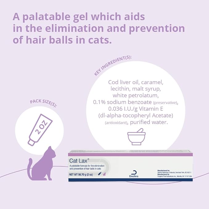 CatLax for Hairball Elimination and Prevention in Cats, 2 oz