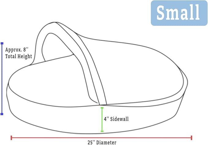 Snoozer Luxury Cozy Cave Pet Bed, Wag Collection, Small - Pedigree Denim