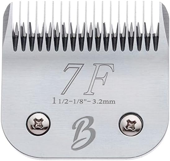 Detachable A Series 7f Blades for Dog Grooming Full Tooth Cuts Length 1/8" - 3.2mm Japanese High Carbon Steel 7F Dog Grooming Blade Supplies | 7f Blade Clippers (Compatible A5 Series(B7F)