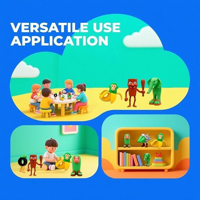 Tralalero Tralala Action Figure, Meme Shark Figures Toys, Collectible Animals Figurine Doll Gifts for Fans (12PCS)