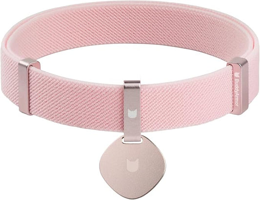 Safety Cat Collar and ID Tag Set - Elastic Quick Release Non Breakaway Personalized Anodized Aluminum Engraved Pet Name Tag, Lightweight for Kitten Small Large Cats