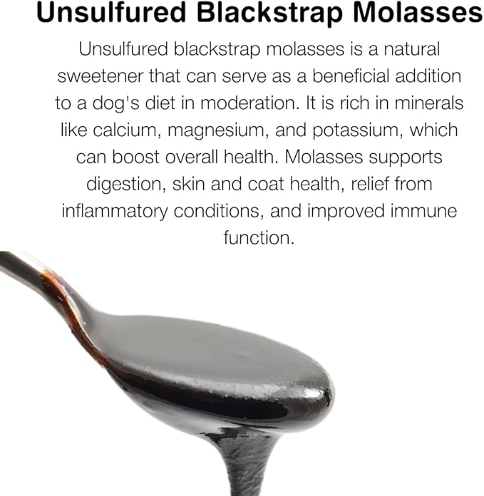 Organic Peanut Butter & Molasses Dog Treats – Healthy, Crunchy, Vegan Biscuits with Whole & Real Ingredients – All Natural & USA‐Baked, 7 oz