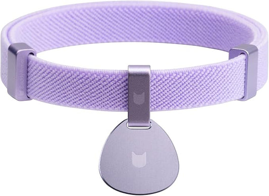 Safety Cat Collar and ID Tag Set - Elastic Quick Release, Non Breakaway Cat Collar Personalized Anodized Aluminum Engraved Pet Name Tag, Lightweight for Kitten Small Large Cat