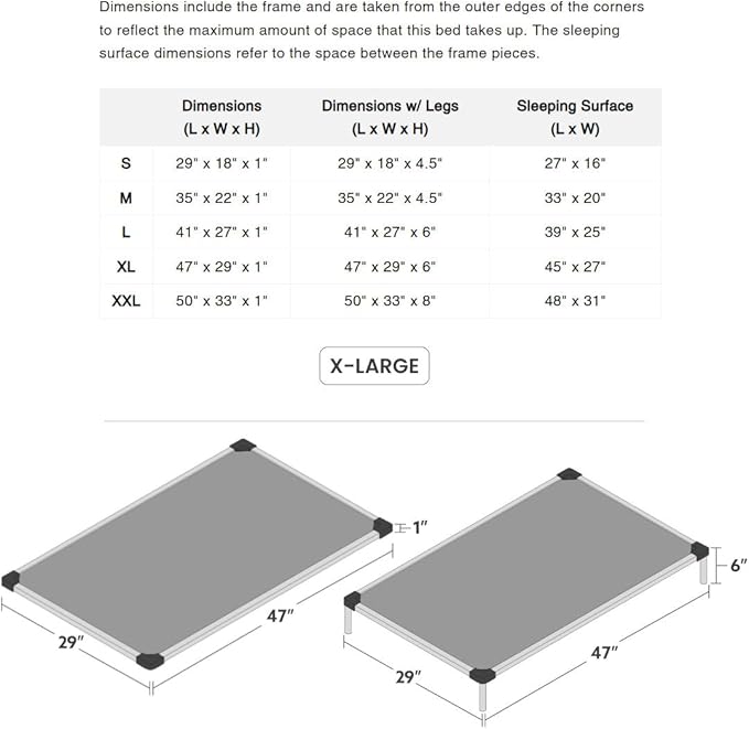 K9 Ballistics Chew Proof Armored Padded Dog Crate Bed, Virtually Indestructible, Legs Included (Sandstone, X-Large (47" L x 29" W x 6" H))