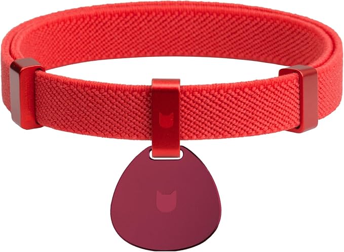 Safety Cat Collar and ID Tag Set - Elastic Quick Release, Non Breakaway Cat Collar Personalized Anodized Aluminum Engraved Pet Name Tag, Lightweight for Kitten Small Large Cats