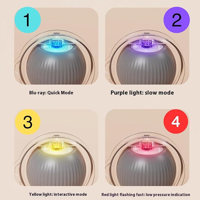 Interactive Cat Toys for Indoor Cats, Fast Rolling Ball in Play Mat, Automatic Moving Cat Ball in Pouch, Stimulate Your Cat's Nature, 28 Inch cat Toys (Round [with Steel Ring])