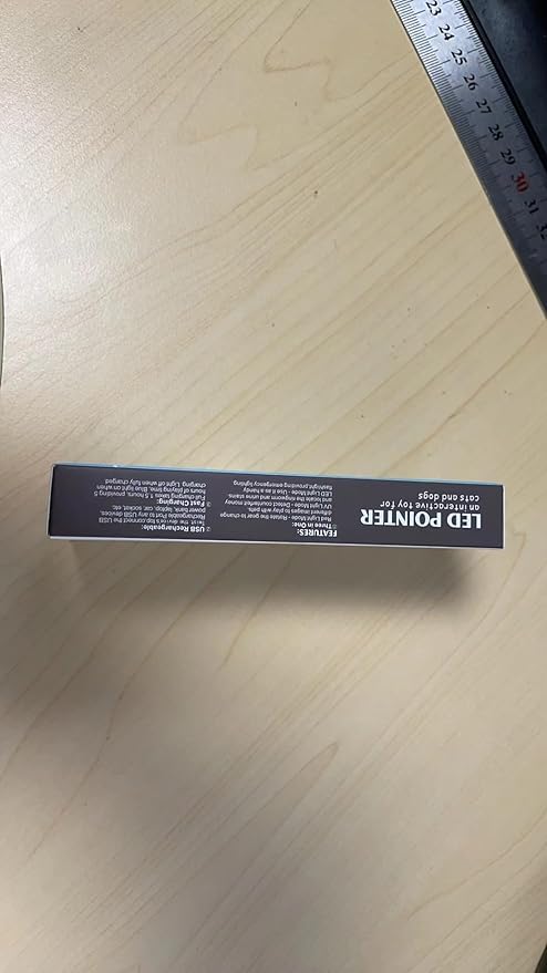 Cat Toy Pointer for Indoor Cats, USB Rechargeable Kitten Toys with 7 Adjustable Patterns, Interactive Chase Toys for Indoor Cats & Dogs, Training & Exercise Fun