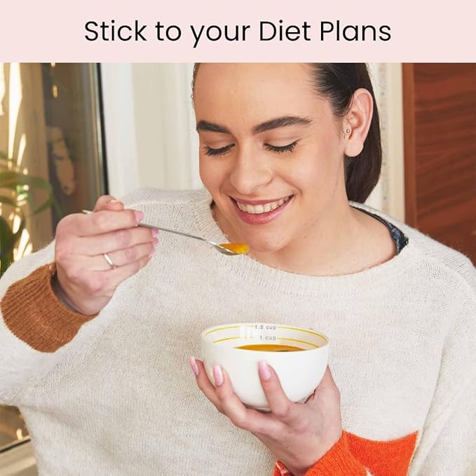 Uba Portion Control Bowl (Porcelain) for Measuring, Bariatric Diet, Diabetes & Healthy Eating (2 Pack)