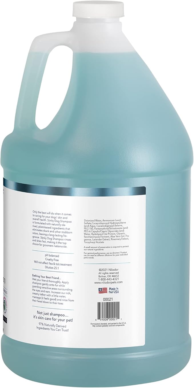 Bobbi Panter Dog Shampoo - Made in USA - All Natural Formula for Deep Nourishing and Cleasing - Concentrated 20:1 for Professional Groomers - Light Chamomile Scent, 1 Gallon