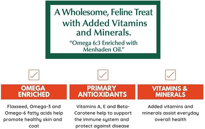 Bench & Field Holistic Natural Healthy Kitty Cat Treats | Crunchy Fish-Shaped Bites | Delicious Seafood Flavored Snack, 3-Ounce (Pack of 6 Bottles)