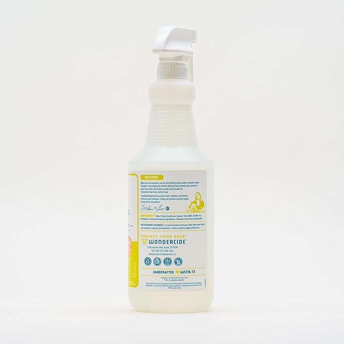 Wondercide - Indoor Pest Control Spray for Home and Kitchen - Ant, Roach, Spider, Fly, Flea, Bug Killer and Insect Repellent - with Natural Essential Oils - Pet and Family Safe — Lemongrass 16 oz