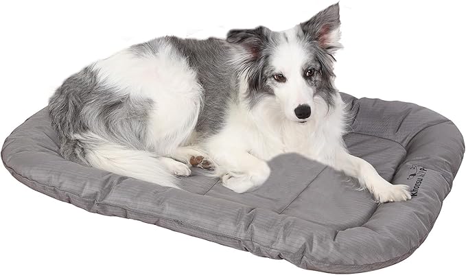KHONSU PET Durable Dog Bed Tough and Tear Proof Dog Crate Bed, 800lbs Tear Strength PVC-Backed Waterproof Ped Bed Mat Indoor & Outdoor Use for Dogs up to 60 lbs