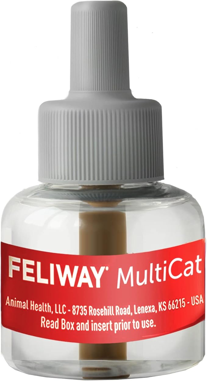 FELIWAY MultiCat Calming Pheromone Diffuser: 1 Diffuser Kit & 6 Refills