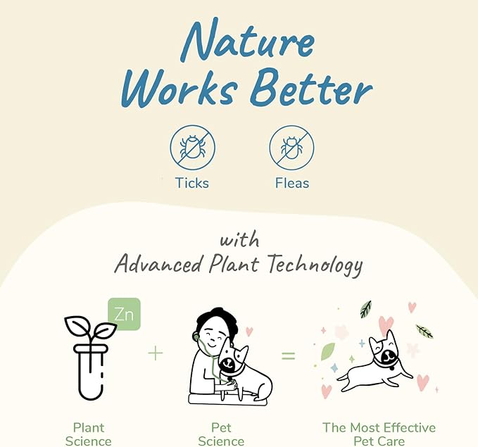 kin+kind Plant-Based Flea & Tick Spray for Dogs and Cats with Lemongrass - Essential for Flea & Tick Treatment - Flea Spray for Dogs and Cats - Pet Supplies 12 fl oz