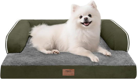 Small Dog Bed Orthopedic Washable Cat Bed Memory Foam Couch Sofa Comfy Pet Beds with Waterproof Removable Cover & Non-Slip Bottom