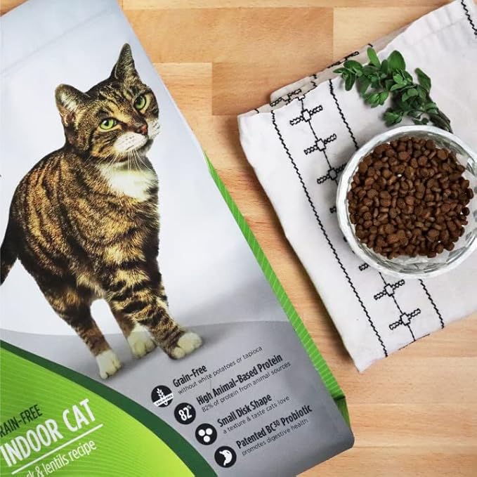 Nulo Freestyle High Protein Indoor Cat Food, Duck & Lentils Recipe - Natural Grain-Free Dry Indoor Cat Food with Omega Fatty Acids, & Probiotics, 2 lb Bag