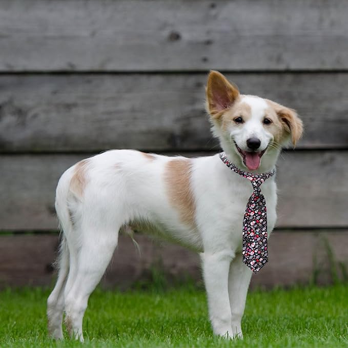 PET SHOW 10pcs Christmas Medium Dog Ties Neckties for Large Dogs Adjustable Holiday Grooming Accessories Neck Ties Bowties Girl Boy Festival Costumes Puppies Cats Photography Party Gift Favor