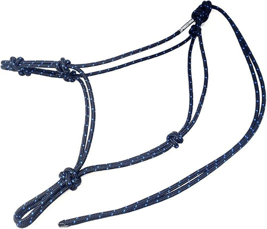 Horse Rope Training Halter - 4 Knot 1/4" Stiff Halter Cord - Used by Famous Trainers Multiple Sizes Multiple Colors