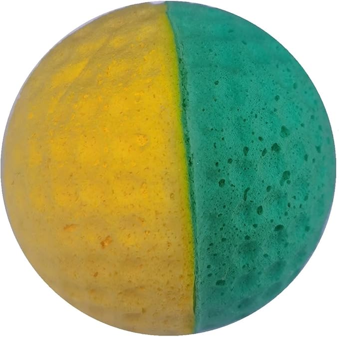 YnFag 24 Pack Foam Soccer Balls Cat Toys for Indoor Cats Cat Balls (24Pcs Two-Color Golf)