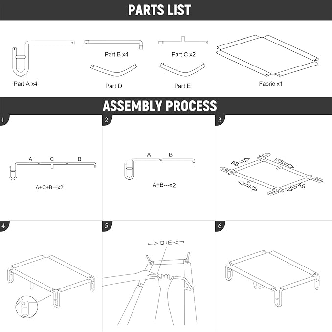 Pettycare Elevated Outdoor Dog Cot - Bed for Large Dogs (XL) Easy Assembly, Waterproof Cooling Dog Bed with Teslin Mesh, Up to 85 lbs, Green